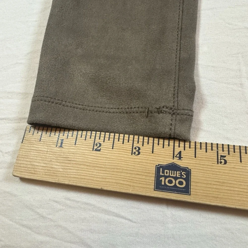 Sneak Peak Suede Brown Skinny Legging Low Rise Size Small NWOT - Picture 5 of 10